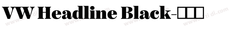 VW Headline Black字体转换